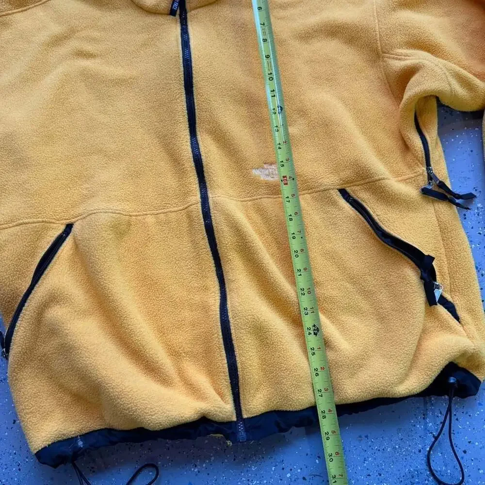 Vintage The North Face Yellow Full Zip Fleece Jacket, Men's XL